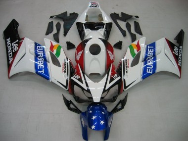 2004-2005 White Blue Red Glossy Black Star EuroBet Lee Honda CBR1000RR Motorcycle Fairings UK Stores