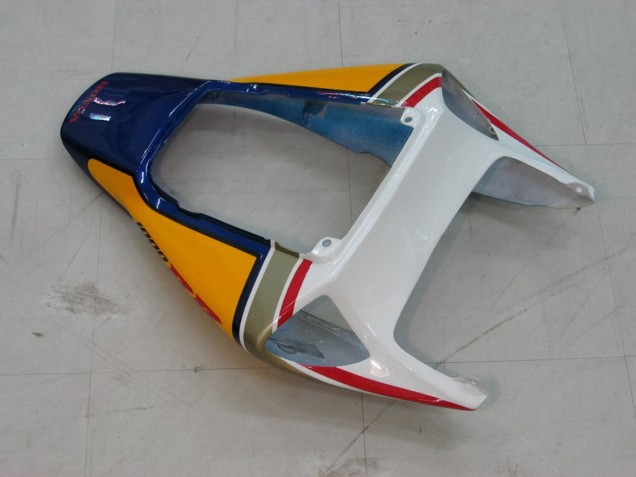 2004-2005 White Blue Gold Rothmans Honda CBR1000RR Motorcycle Fairings UK Stores