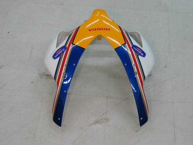 2004-2005 White Blue Gold Rothmans Honda CBR1000RR Motorcycle Fairings UK Stores