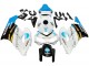 2004-2005 White Light Blue Yellow Black Konica Minolta Honda CBR1000RR Motorcycle Fairings UK Stores