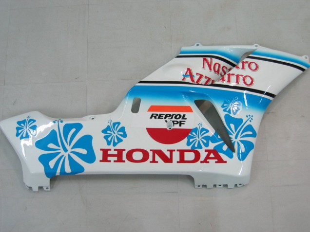 2004-2005 White Blue Snow Nastro Azzurro 46 Honda CBR1000RR Motorcycle Fairings UK Stores