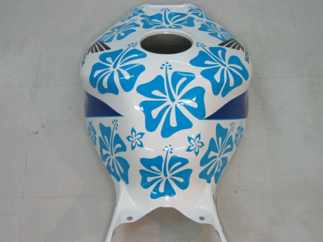2004-2005 White Blue Snow Nastro Azzurro 46 Honda CBR1000RR Motorcycle Fairings UK Stores