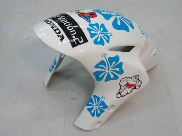 2004-2005 White Blue Snow Nastro Azzurro 46 Honda CBR1000RR Motorcycle Fairings UK Stores