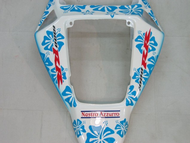 2004-2005 White Blue Snow Nastro Azzurro 46 Honda CBR1000RR Motorcycle Fairings UK Stores