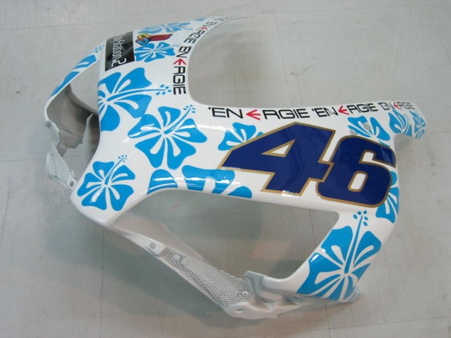 2004-2005 White Blue Snow Nastro Azzurro 46 Honda CBR1000RR Motorcycle Fairings UK Stores