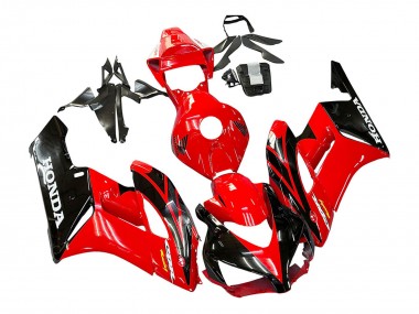 2004-2005 Red Glossy Black Racing Honda CBR1000RR Motorcycle Fairings UK Stores
