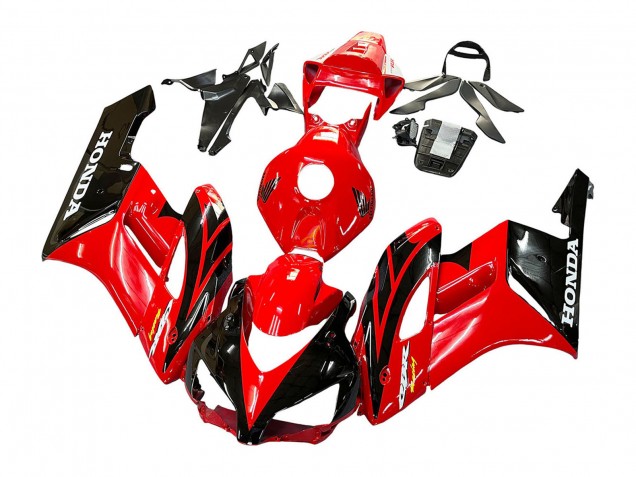2004-2005 Red Glossy Black Racing Honda CBR1000RR Motorcycle Fairings UK Stores