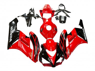 2004-2005 Red Glossy Black Racing Honda CBR1000RR Motorcycle Fairings UK Stores