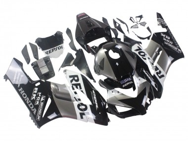 2004-2005 Silver White Glossy Black Repsol Honda CBR1000RR Motorcycle Fairing Kits UK Stores