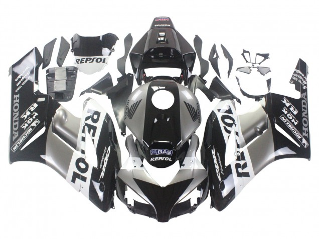 2004-2005 Silver White Glossy Black Repsol Honda CBR1000RR Motorcycle Fairing Kits UK Stores
