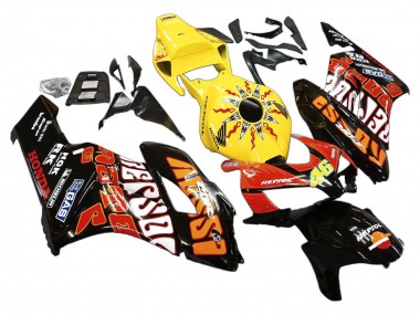 2004-2005 Yellow Orange Glossy Black Repsol Rossi 46 Honda CBR1000RR Motorcycle Fairings UK Stores