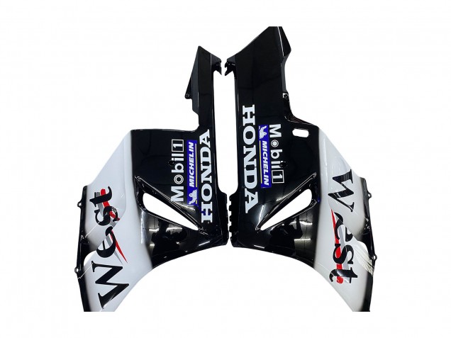 2004-2005 Glossy Black White West Honda CBR1000RR Motorcycle Fairings UK Stores
