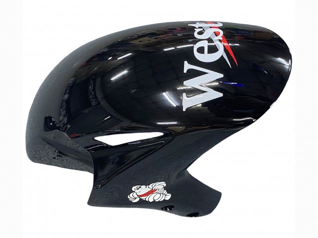 2004-2005 Glossy Black White West Honda CBR1000RR Motorcycle Fairings UK Stores