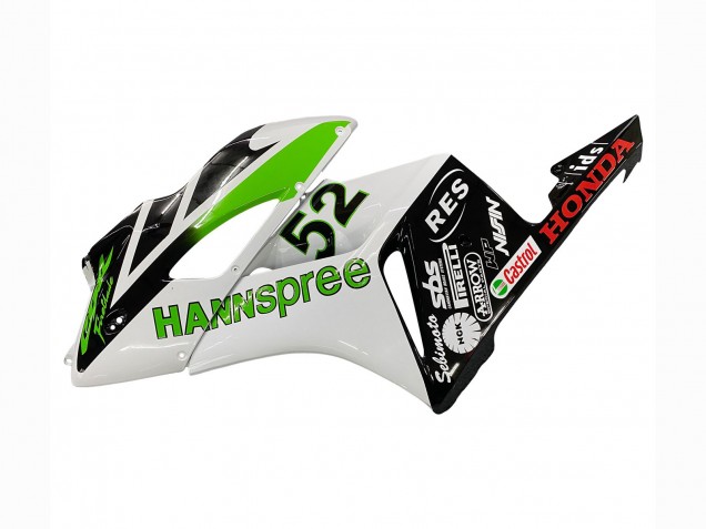 2004-2005 White Green Glossy Black Hannspree 52 Honda CBR1000RR Motorcycle Fairings UK Stores