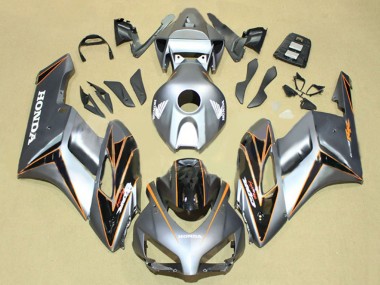 2004-2005 Silver Orange Glossy Black Stripe Honda CBR1000RR Motorcycle Fairings UK Stores