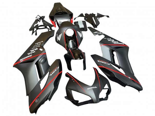 2004-2005 Glossy Black Glossy Grey Red Stripe Honda CBR1000RR Motorcycle Fairings UK Stores