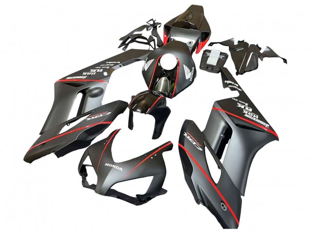 2004-2005 Glossy Black Glossy Grey Red Stripe Honda CBR1000RR Motorcycle Fairings UK Stores