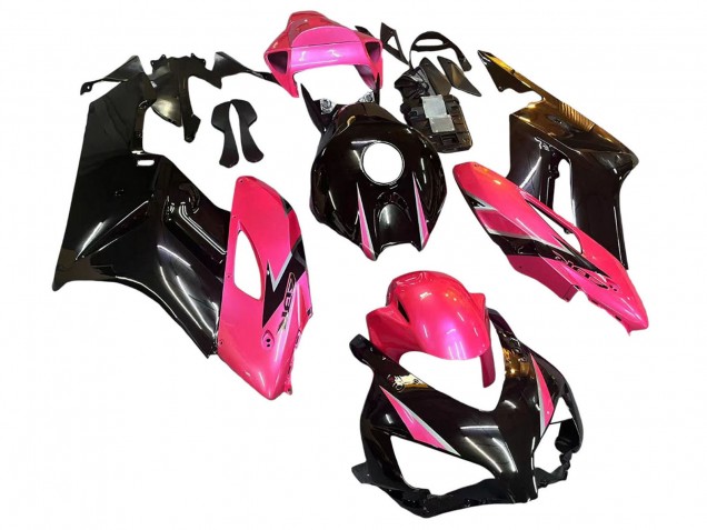 2004-2005 Pink Glossy Black Honda CBR1000RR Motorcycle Fairings UK Stores