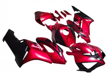 2004-2005 Red Glossy Black Stripe Honda CBR1000RR Motorcycle Fairings UK Stores