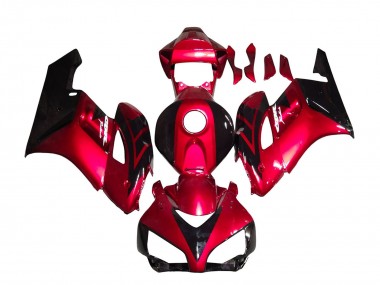 2004-2005 Red Glossy Black Stripe Honda CBR1000RR Motorcycle Fairings UK Stores