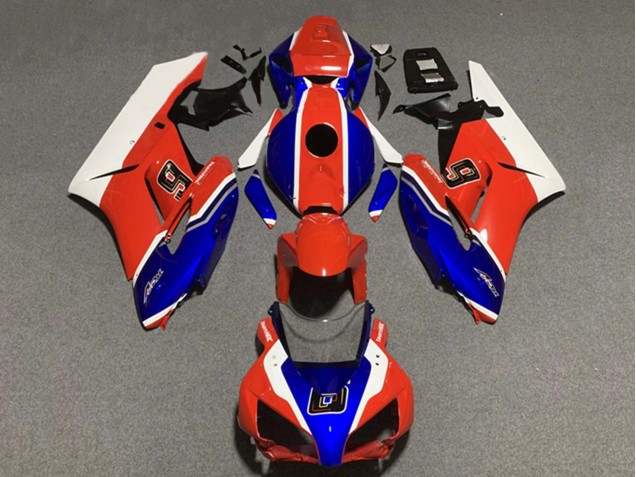 2004-2005 White Red Blue 6 Honda CBR1000RR Motorcycle Fairings UK Stores