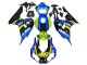 2006-2007 Blue Fluorescent Green Glossy Black Shark 46 Honda CBR1000RR Motorcycle Fairings UK Stores