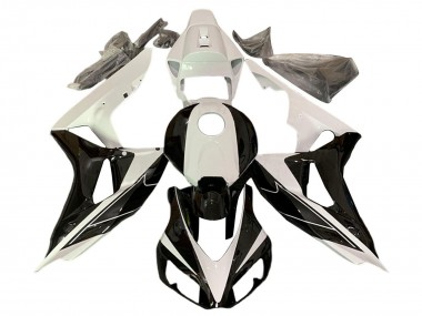 2006-2007 Pearl White Glossy Black Honda CBR1000RR Motorcycle Fairings UK Stores