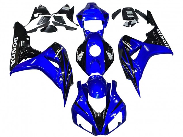 2006-2007 Blue Glossy Black Honda CBR1000RR Motorcycle Fairings UK Stores