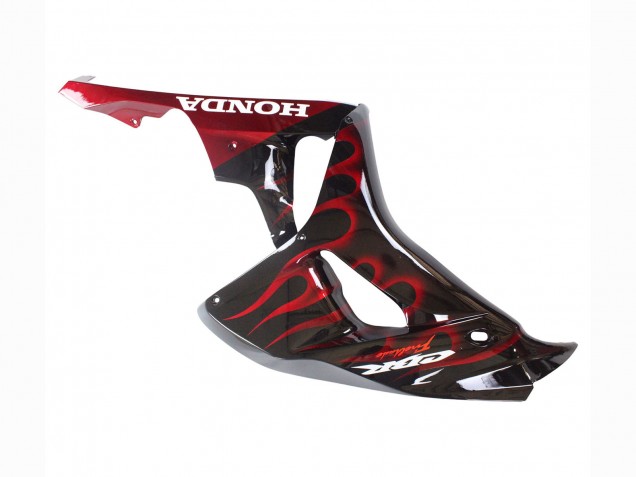 2006-2007 Glossy Black Red Flame Honda CBR1000RR Motorcycle Fairing UK Stores