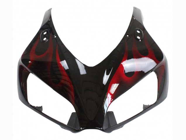 2006-2007 Glossy Black Red Flame Honda CBR1000RR Motorcycle Fairing UK Stores