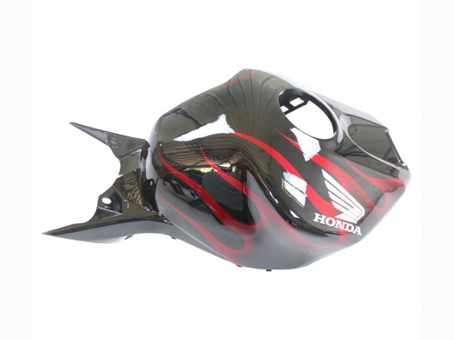 2006-2007 Glossy Black Red Flame Honda CBR1000RR Motorcycle Fairing UK Stores