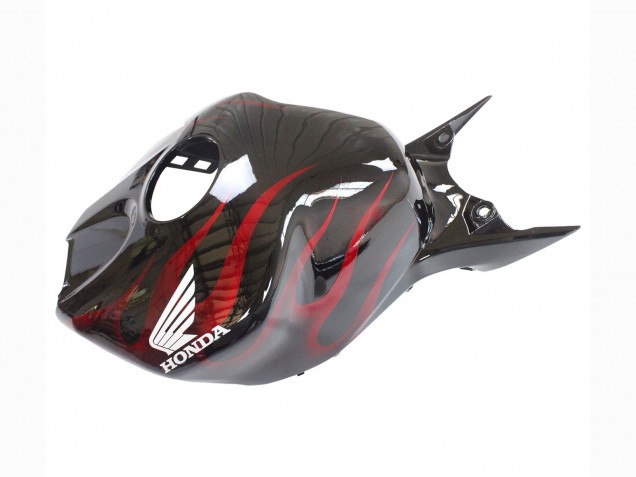 2006-2007 Glossy Black Red Flame Honda CBR1000RR Motorcycle Fairing UK Stores
