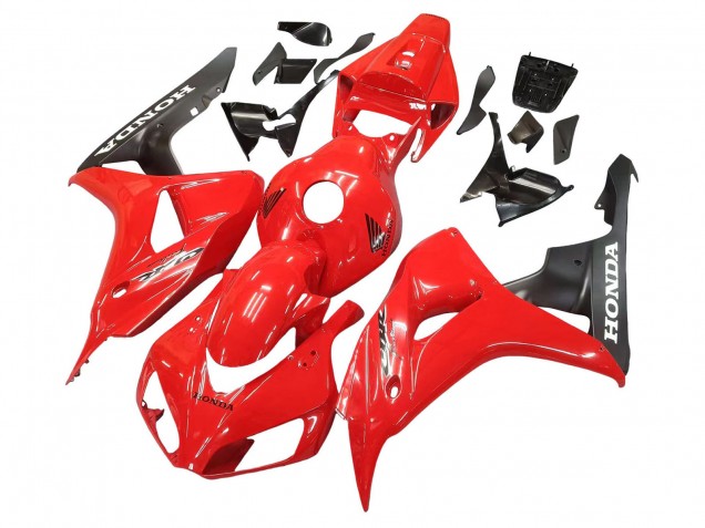 2006-2007 Red Matte Black Honda CBR1000RR Motorcycle Fairings UK Stores