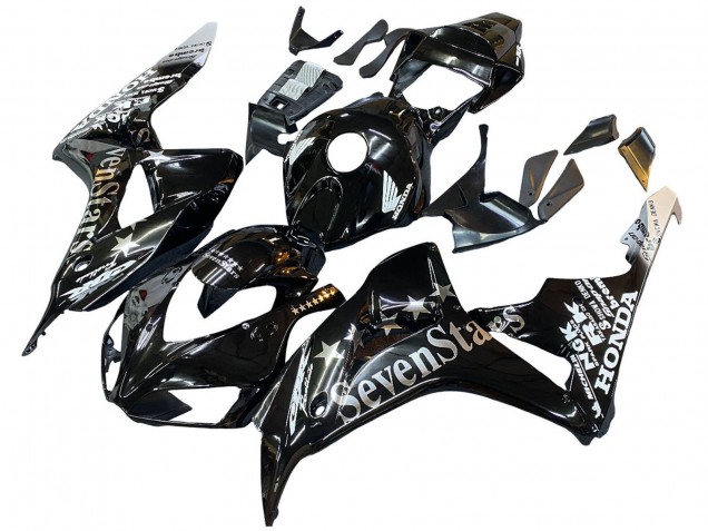 2006-2007 Glossy Black Gold SevenStars Honda CBR1000RR Motorcycle Fairings UK Stores