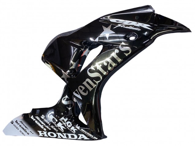 2006-2007 Glossy Black Gold SevenStars Honda CBR1000RR Motorcycle Fairings UK Stores