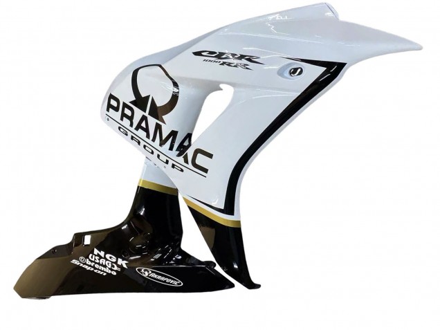 2006-2007 White Glossy Black Pramac Honda CBR1000RR Motorcycle Fairings UK Stores
