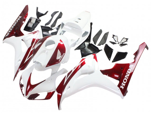2006-2007 White Red Honda CBR1000RR Motorcycle Fairings UK Stores