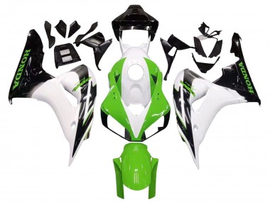 2006-2007 White Green Glossy Black Honda CBR1000RR Motorcycle Fairing UK Stores