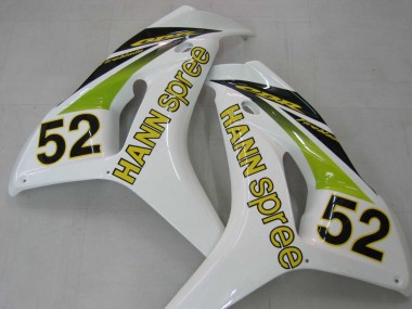 2006-2007 White Green Glossy Black Hannspree 52 Honda CBR1000RR Motorcycle Fairings UK Stores