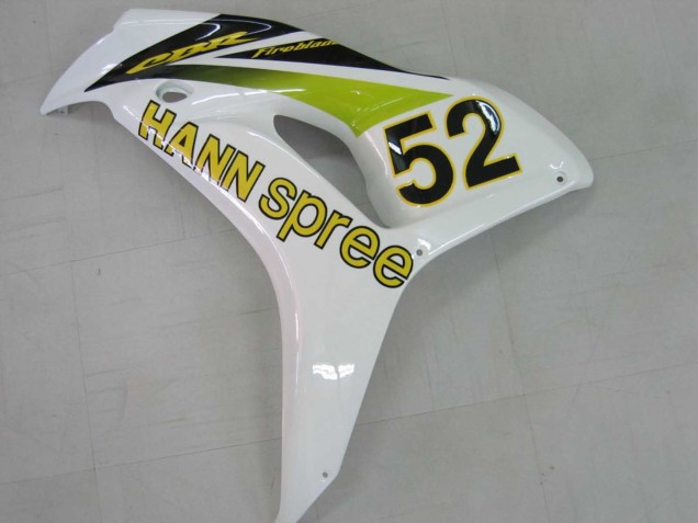 2006-2007 White Green Glossy Black Hannspree 52 Honda CBR1000RR Motorcycle Fairings UK Stores
