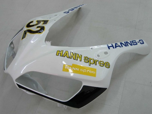 2006-2007 White Green Glossy Black Hannspree 52 Honda CBR1000RR Motorcycle Fairings UK Stores