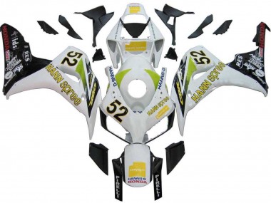 2006-2007 White Green Glossy Black Hannspree 52 Honda CBR1000RR Motorcycle Fairings UK Stores