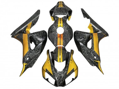 2006-2007 Gold Black Forged Carbon Fiber Honda CBR1000RR Motorcycle Fairings UK Stores