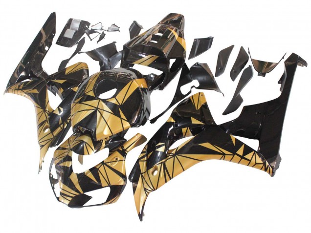 2006-2007 Gold Glossy Black Honda CBR1000RR Motorcycle Fairings UK Stores