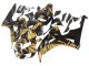 2006-2007 Gold Glossy Black Honda CBR1000RR Motorcycle Fairings UK Stores