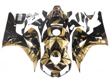 2006-2007 Gold Glossy Black Honda CBR1000RR Motorcycle Fairings UK Stores