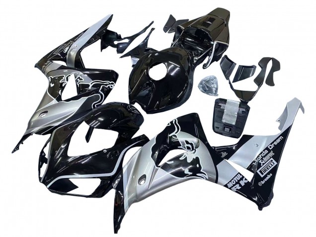 2006-2007 Silver Glossy Black Red Bull Honda CBR1000RR Motorcycle Fairings UK Stores