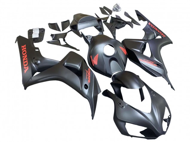 2006-2007 Matte Black Red Decals Honda CBR1000RR Motorcycle Fairings UK Stores