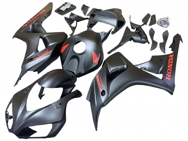 2006-2007 Matte Black Red Decals Honda CBR1000RR Motorcycle Fairings UK Stores