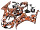 2006-2007 Black Orange Silver Camouflage Honda CBR1000RR Motorcycle Fairings UK Stores